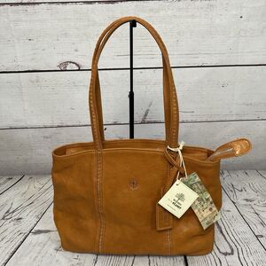 Old Trend Tan Eco Genuine Leather Dancing Bamboo Tote Chestnut Brown‎ Hand Dyed
